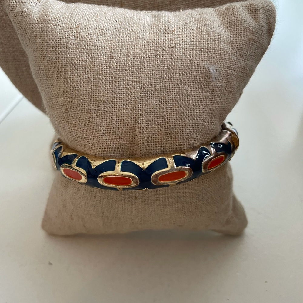 Fornash hinged enamel bracelet